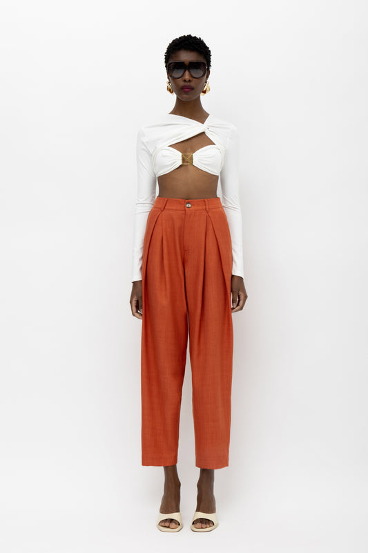 MALLORY NULU ORANGE PANTS