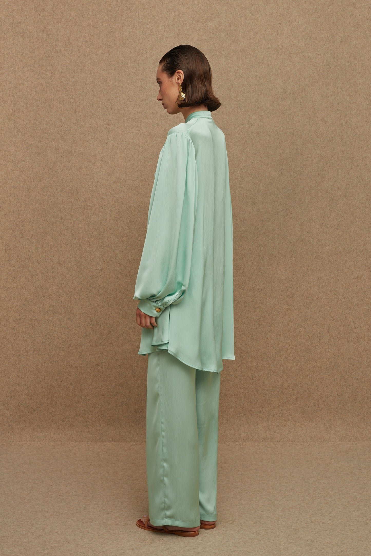 LA CHAINE THE PEARL SHIRT PISTACHIO