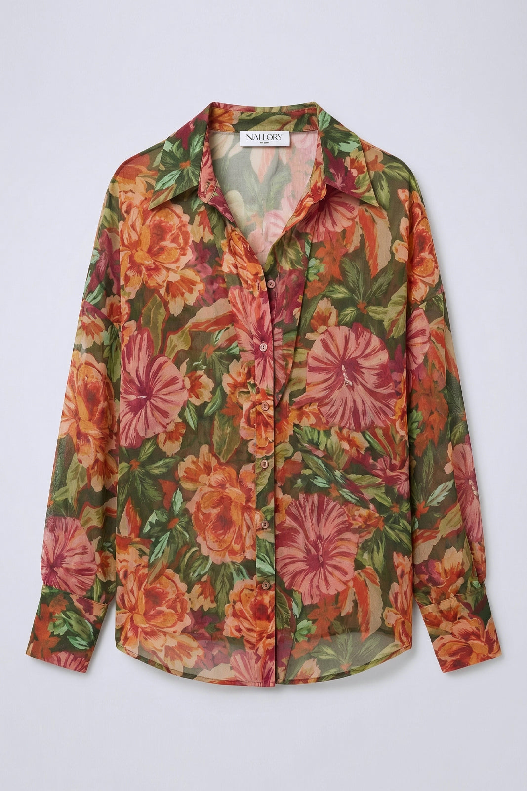 MALLORY JUNGLE BIRD FLORAL SHIRT