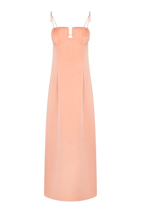 LA CHAINE ERRICA DRESS PEACH