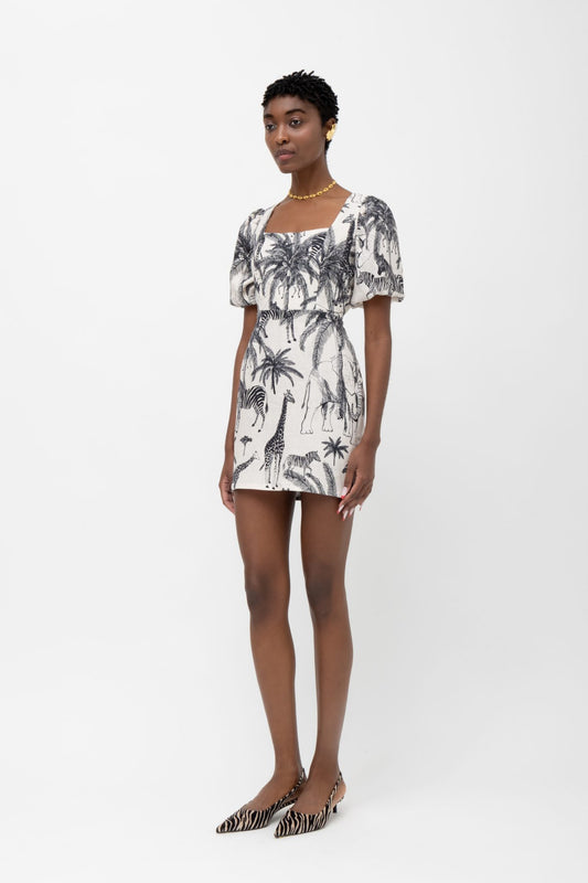 MALLORY MIRAGE B&W DRESS