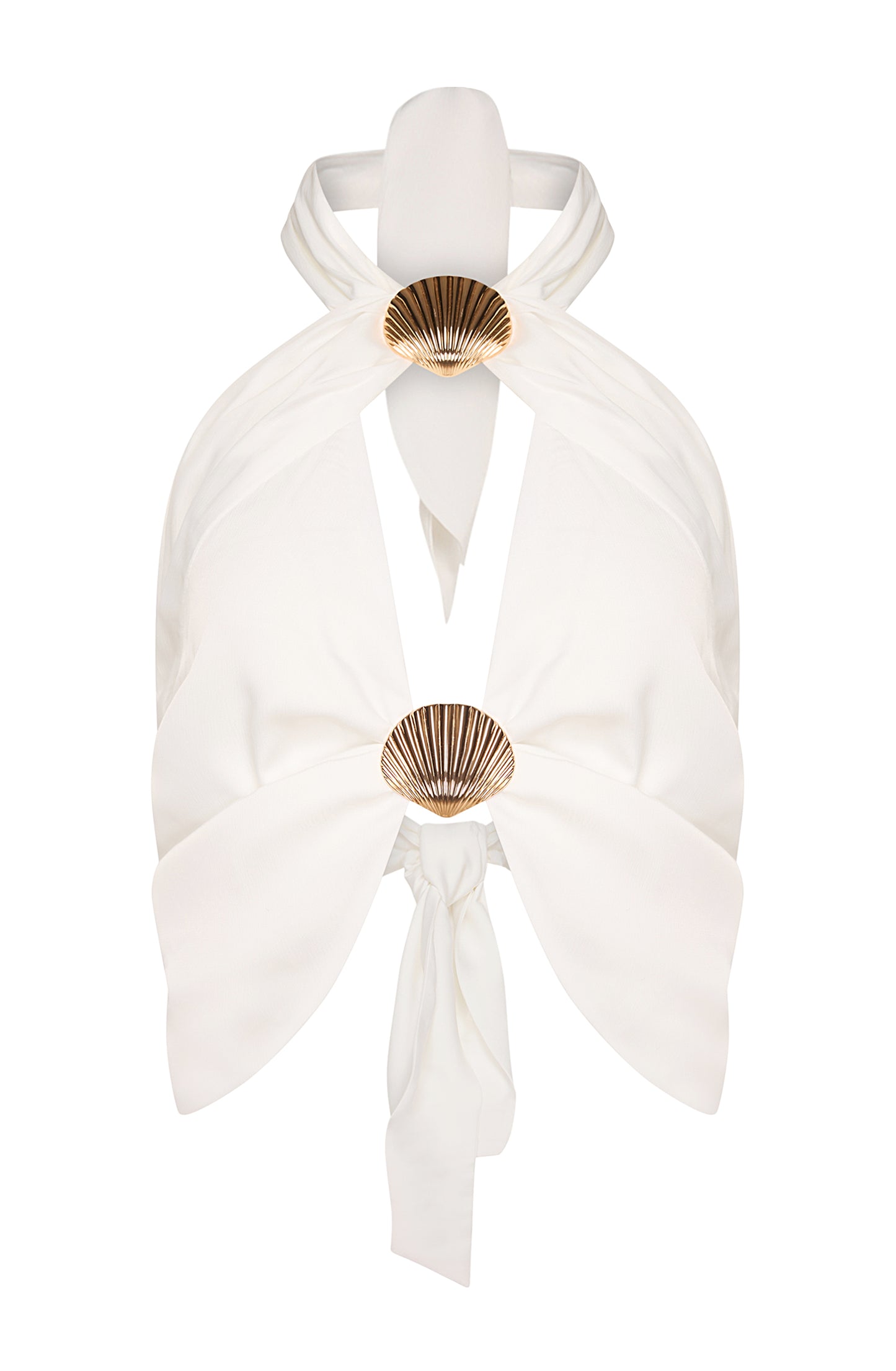 LA CHAINE THE PEARL BUSTIER WHITE