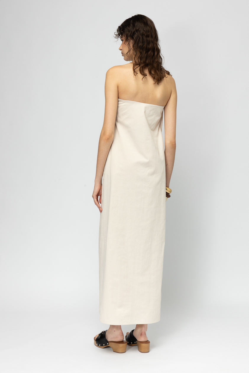 MALLORY APEROL BEIGE DRESS