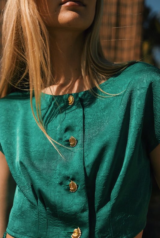AITHERAS TAHITI CROPPED SHIRT
