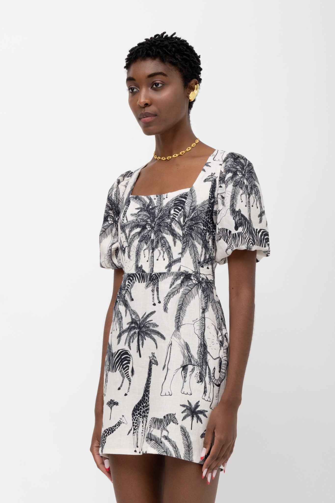 MALLORY MIRAGE B&W DRESS