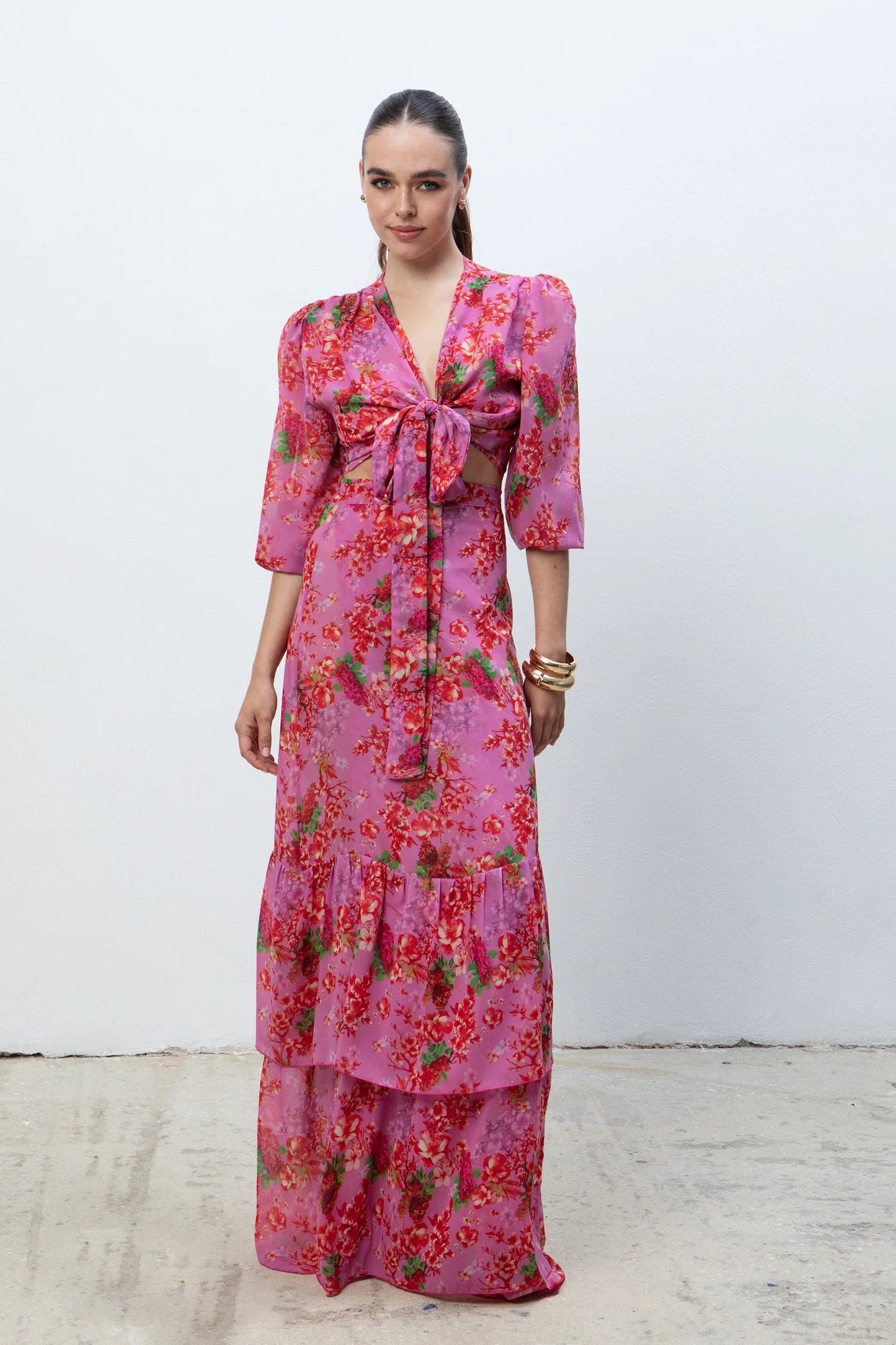 EVELEYA CAMELIA WRAP TOP