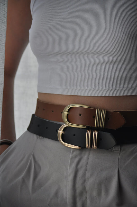 BONENDIS DIANA LEATHER BELT BLACK
