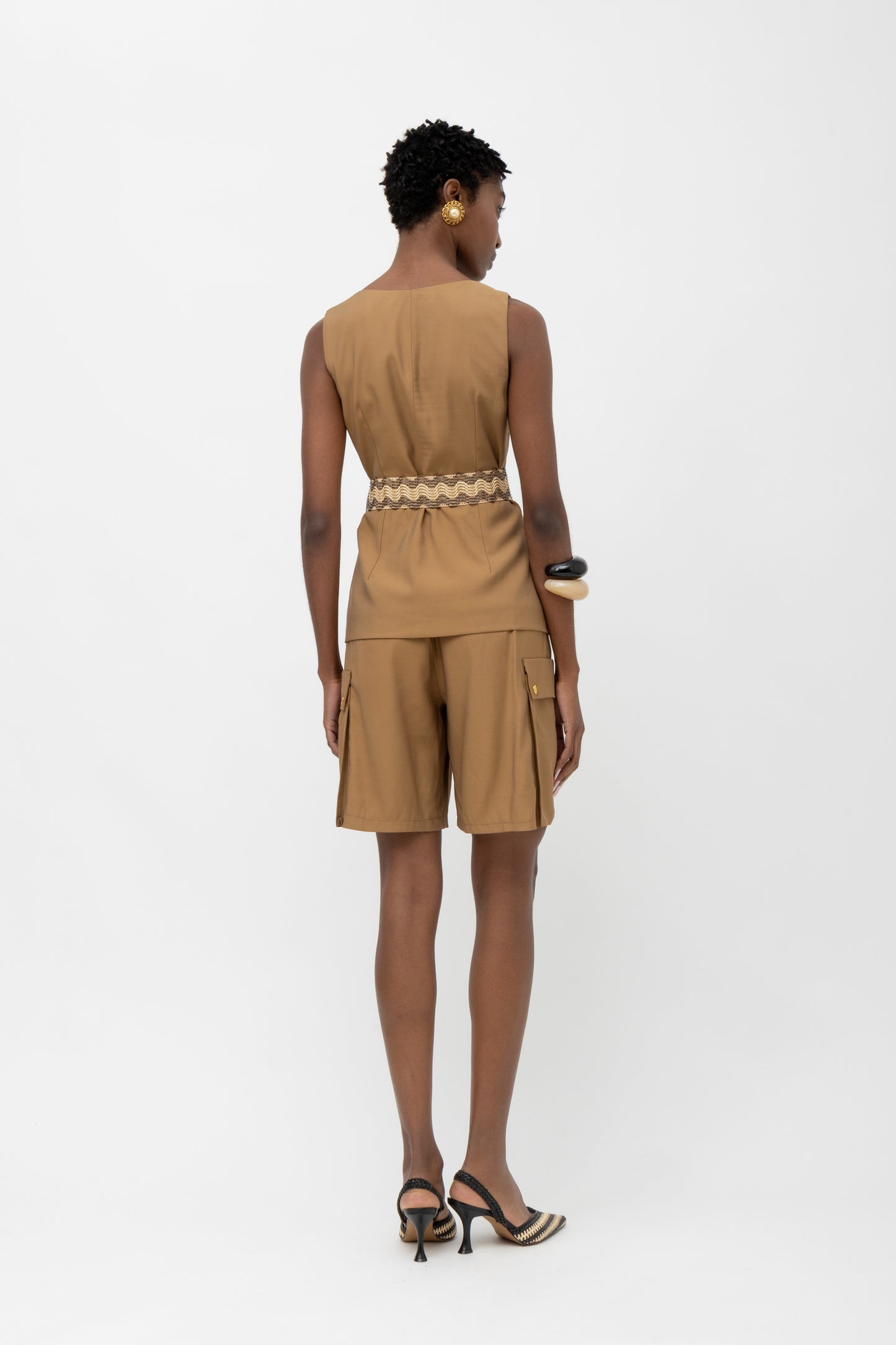 MALLORY IMARA BROWN SHORTS