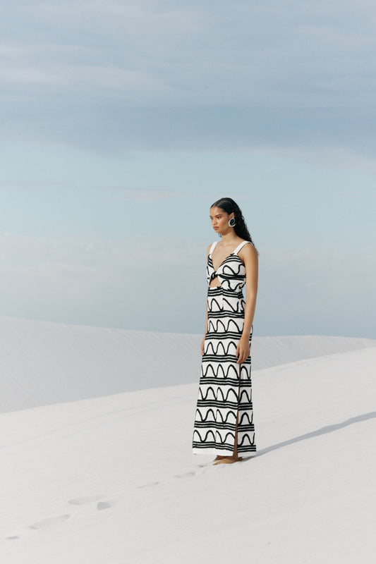MALLORY KAYA B&W DRESS