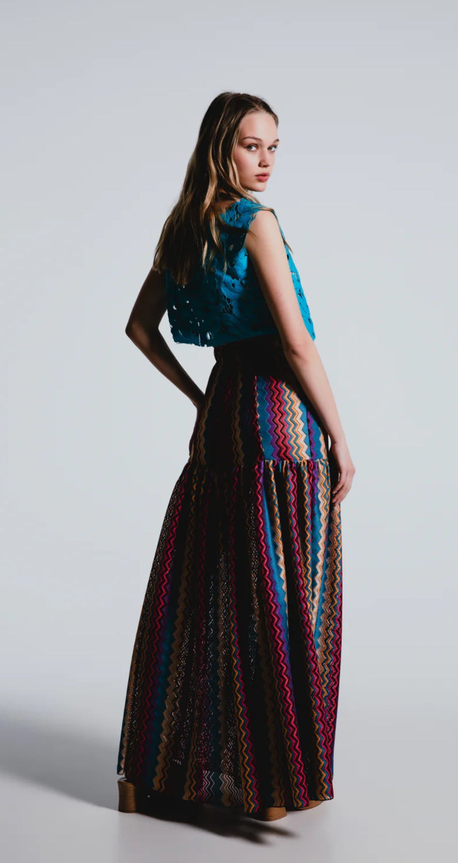 KEME MAXI SKIRT RAINBOW THE JERKINS