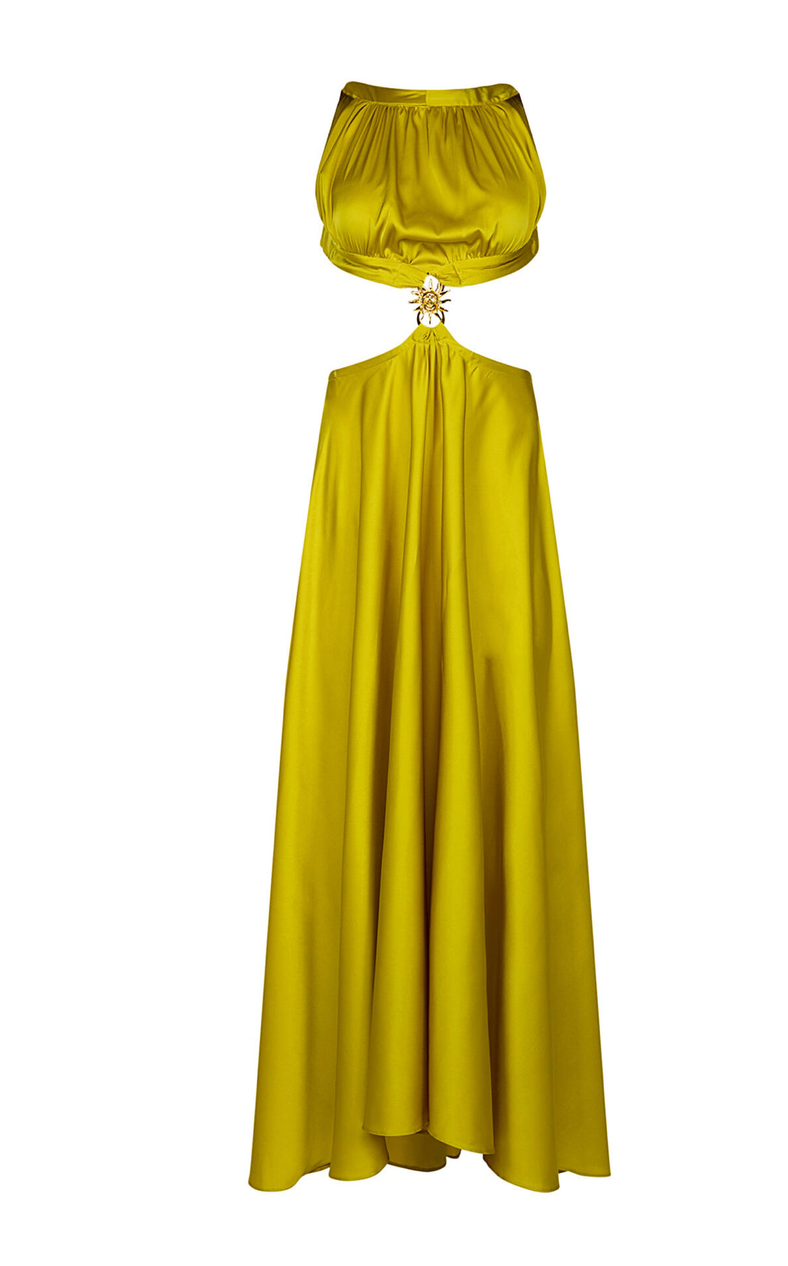 AURA LIME MAXI DRESS La Chaine