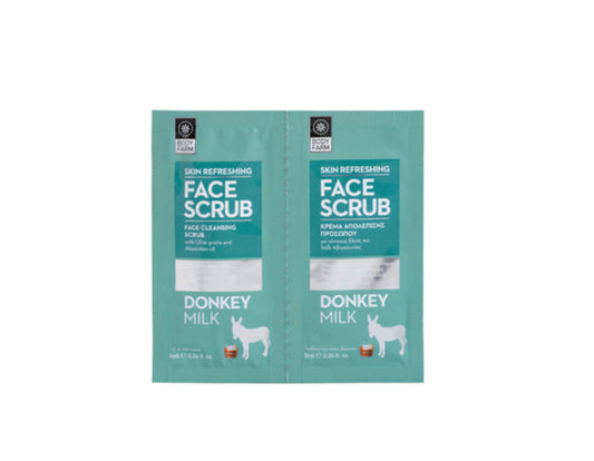 FACE CLEANSING SCRUB DONKEY MILK 8ml BODY FARM