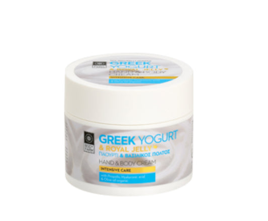 HAND & BODY CREAM GREEK YOGURT & ROYAL JELLY 200ml BODY FARM