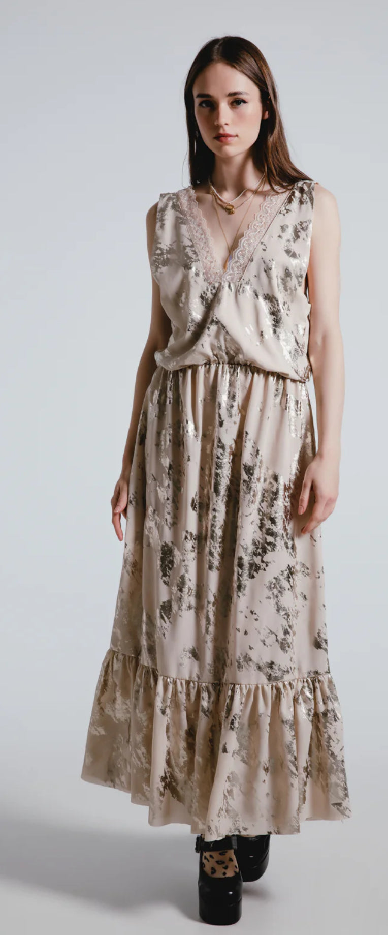 ENLI MAXI DRESS OFF-WHITE THE JERKINS