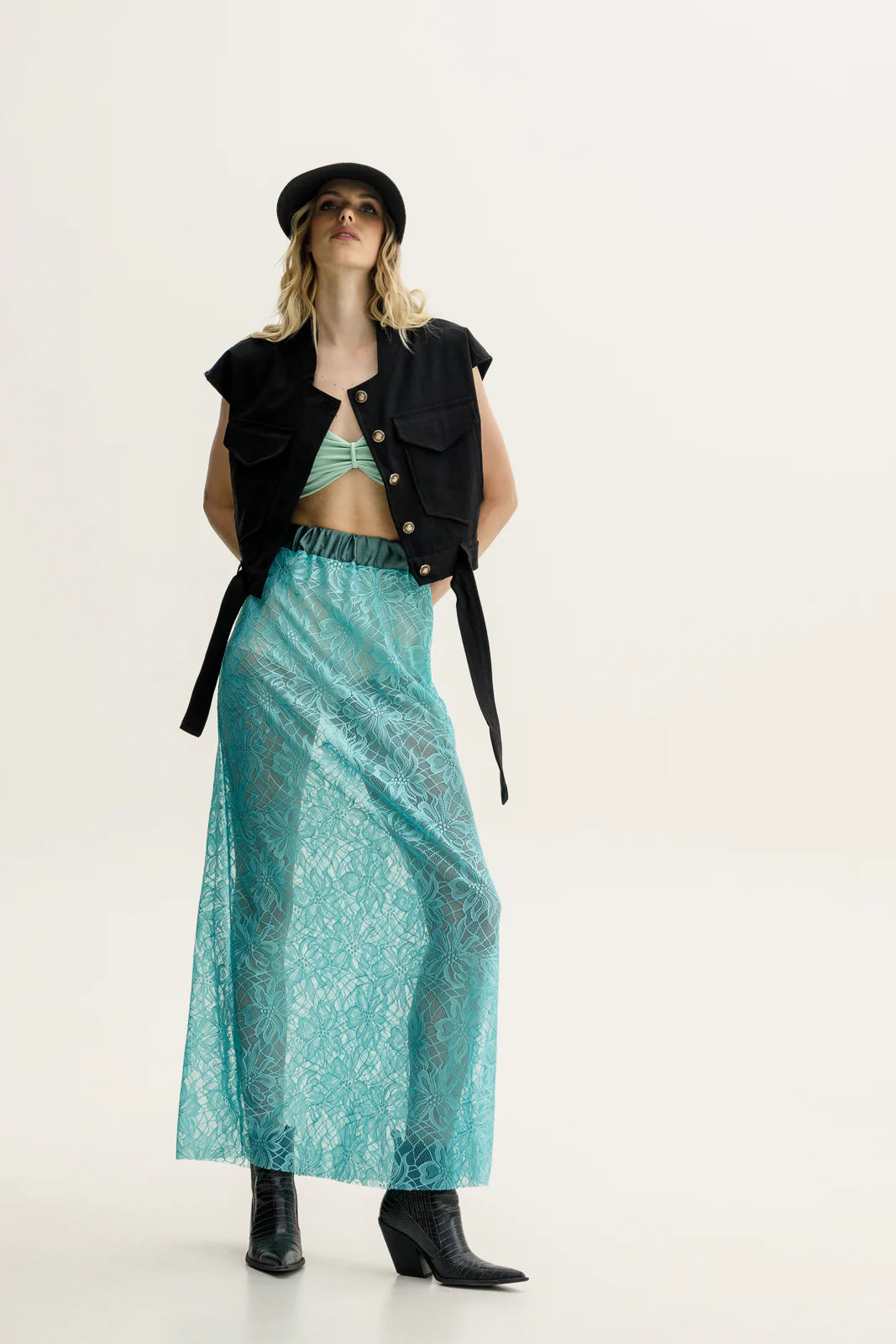 MAKYA SKIRT AQUA BLUE THE JERKINS