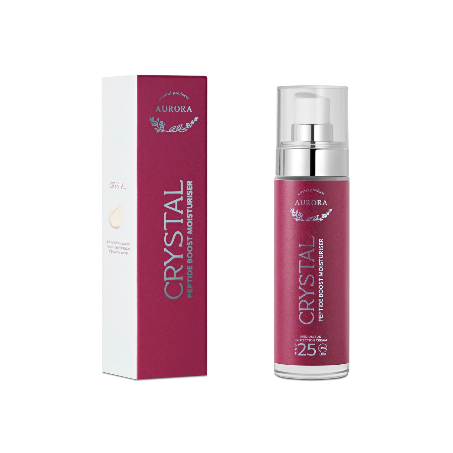 CRYSTAL PEPTIDE BOOST MOISTURISER SPF25, 50ml AURORA