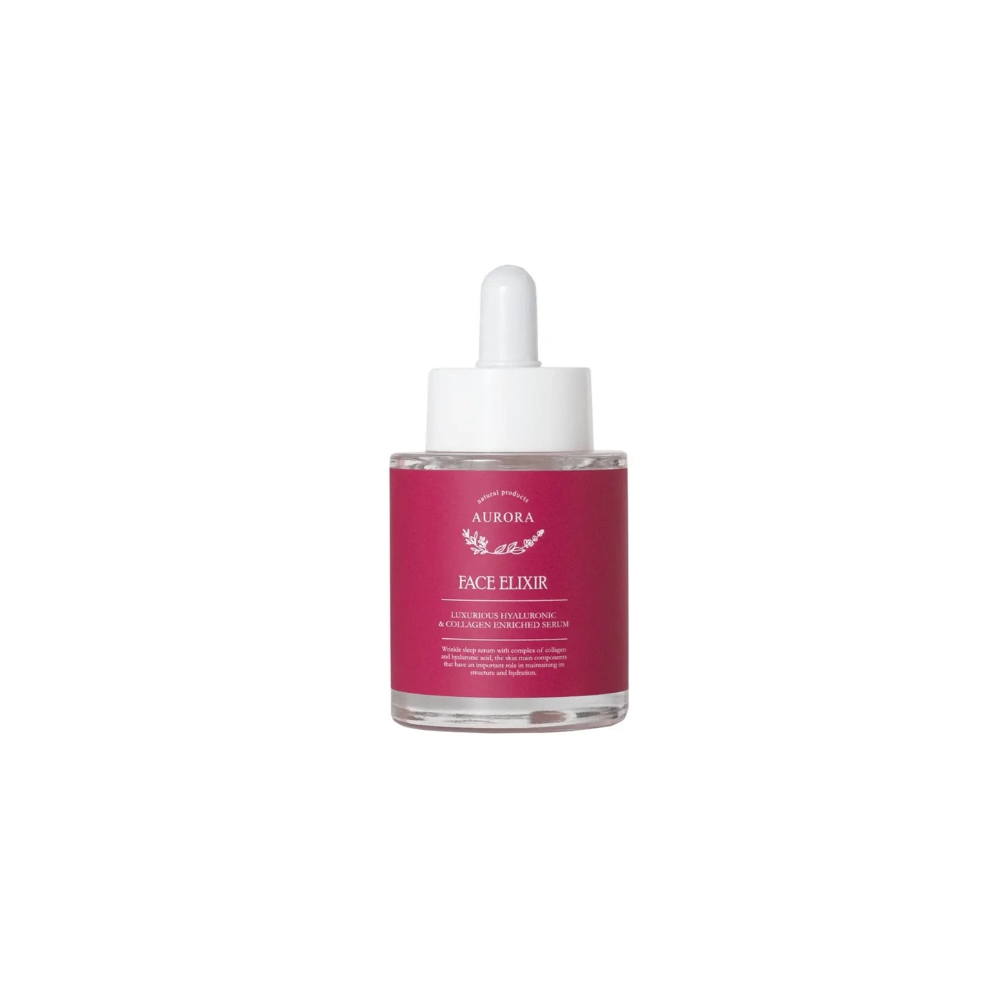 FACE ELIXIR, WITH 12% HYALURONIC ACID AND COLLAGEN, 30ML AURORA