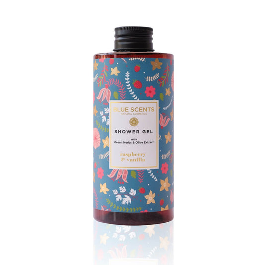 SHOWER GEL RASPBERRY & VANILLA 300ml BLUE SCENTS