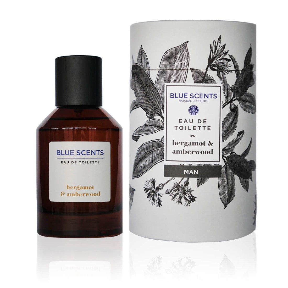 EAU DE TOILETTE BERGAMOT & AMBERWOOD 100ml BLUE SCENTS