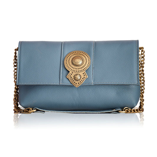 AURORA LEATHER BAG FRENCH BLUE BONENDIS