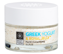 FACE CLEANSING SCRUB GREEK YOGURT & ROYAL JELLY 50ml BODY FARM