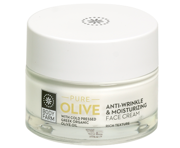 ANTI-WRINKLE & MOISTURISING FACE CREAM RICH TEXTURE PURE OLIVE 50ml BODY FARM