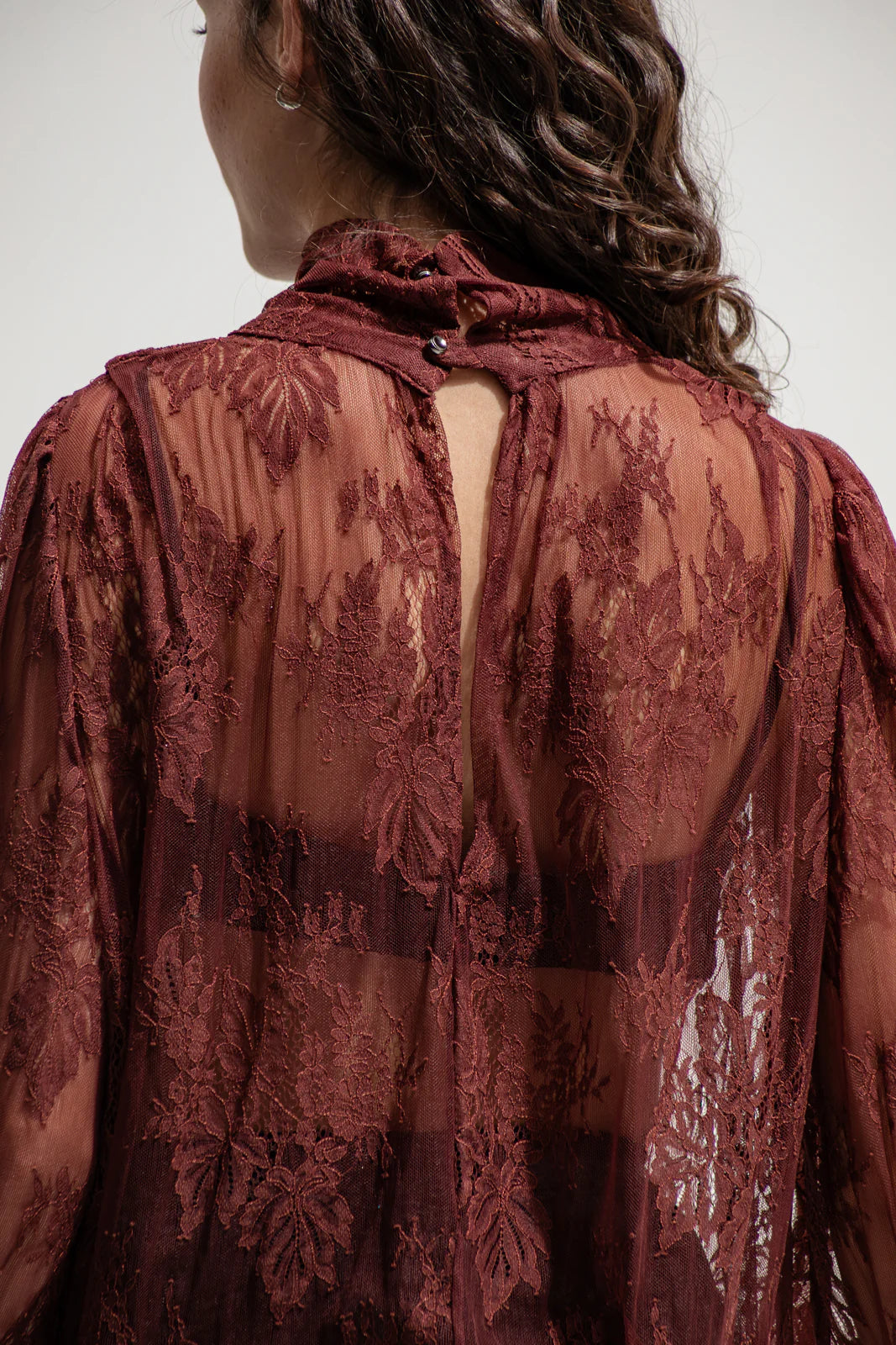 THE JERKINS KAI MINI DRESS BORDEAUX