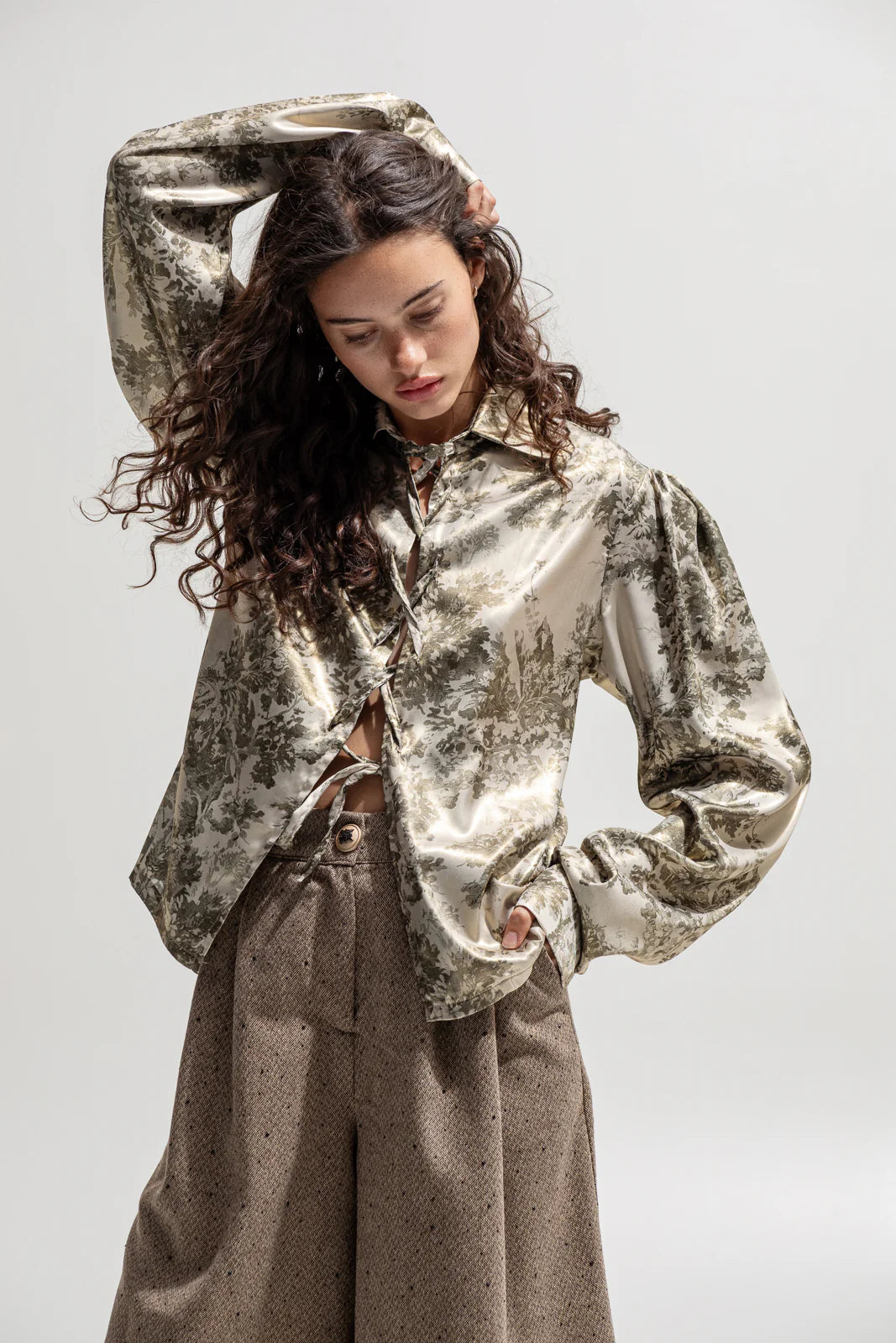 THE JERKINS SALISH SHIRT PRINTED GREEN