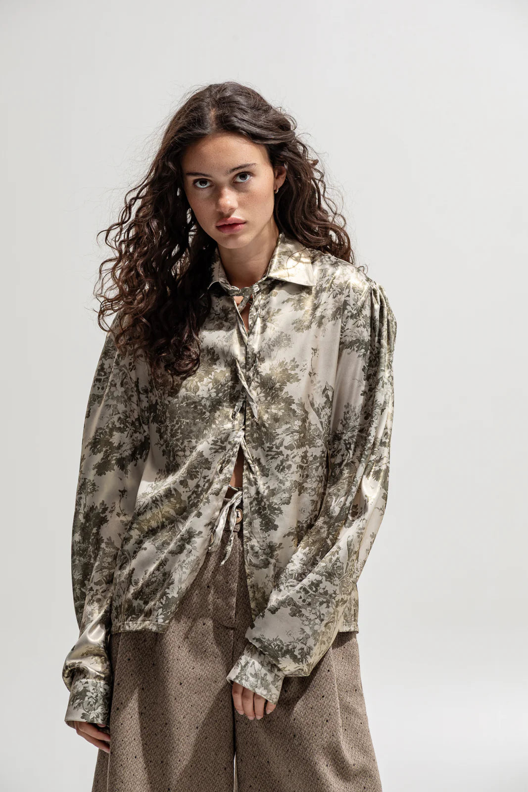 THE JERKINS SALISH SHIRT PRINTED GREEN