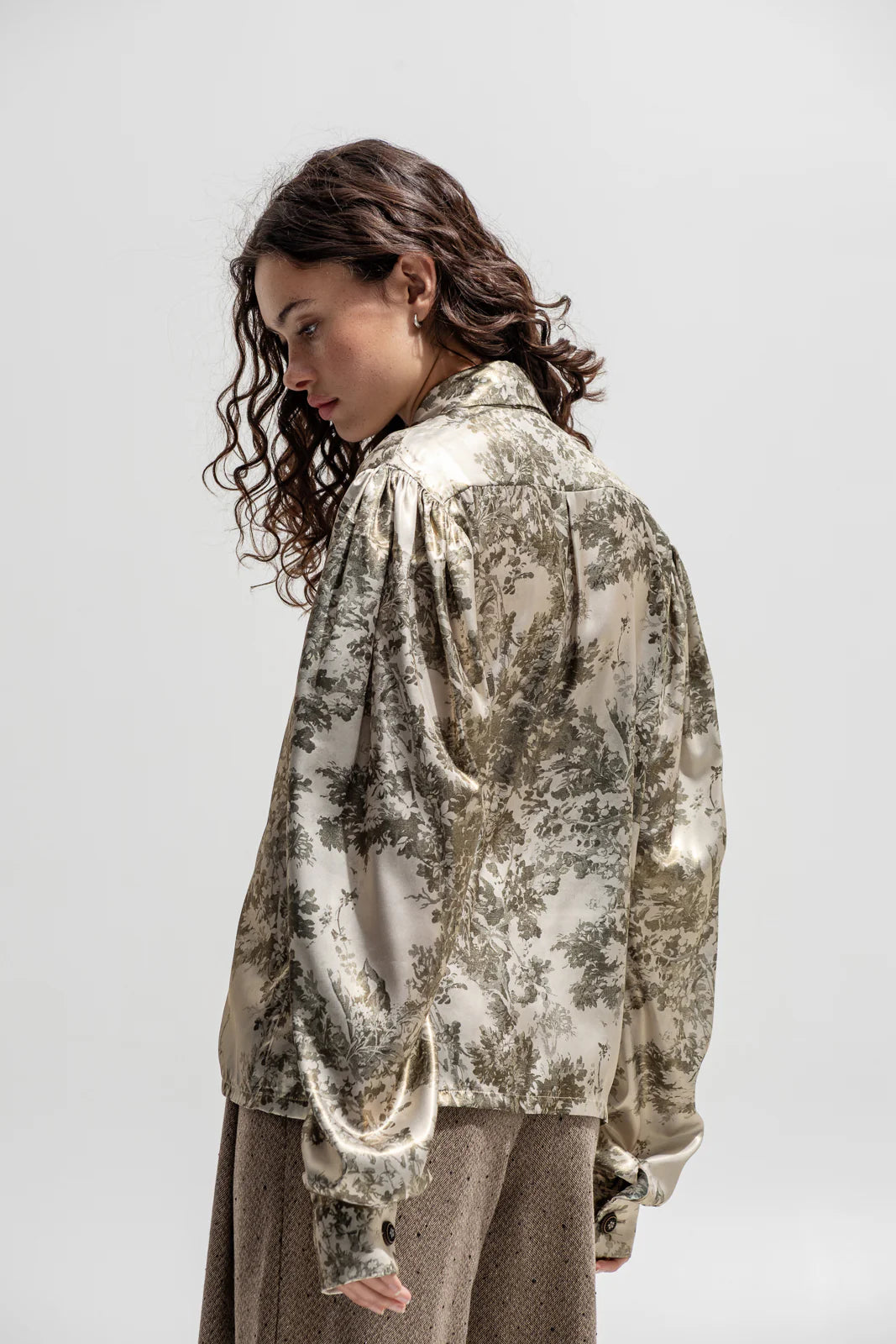 THE JERKINS SALISH SHIRT PRINTED GREEN