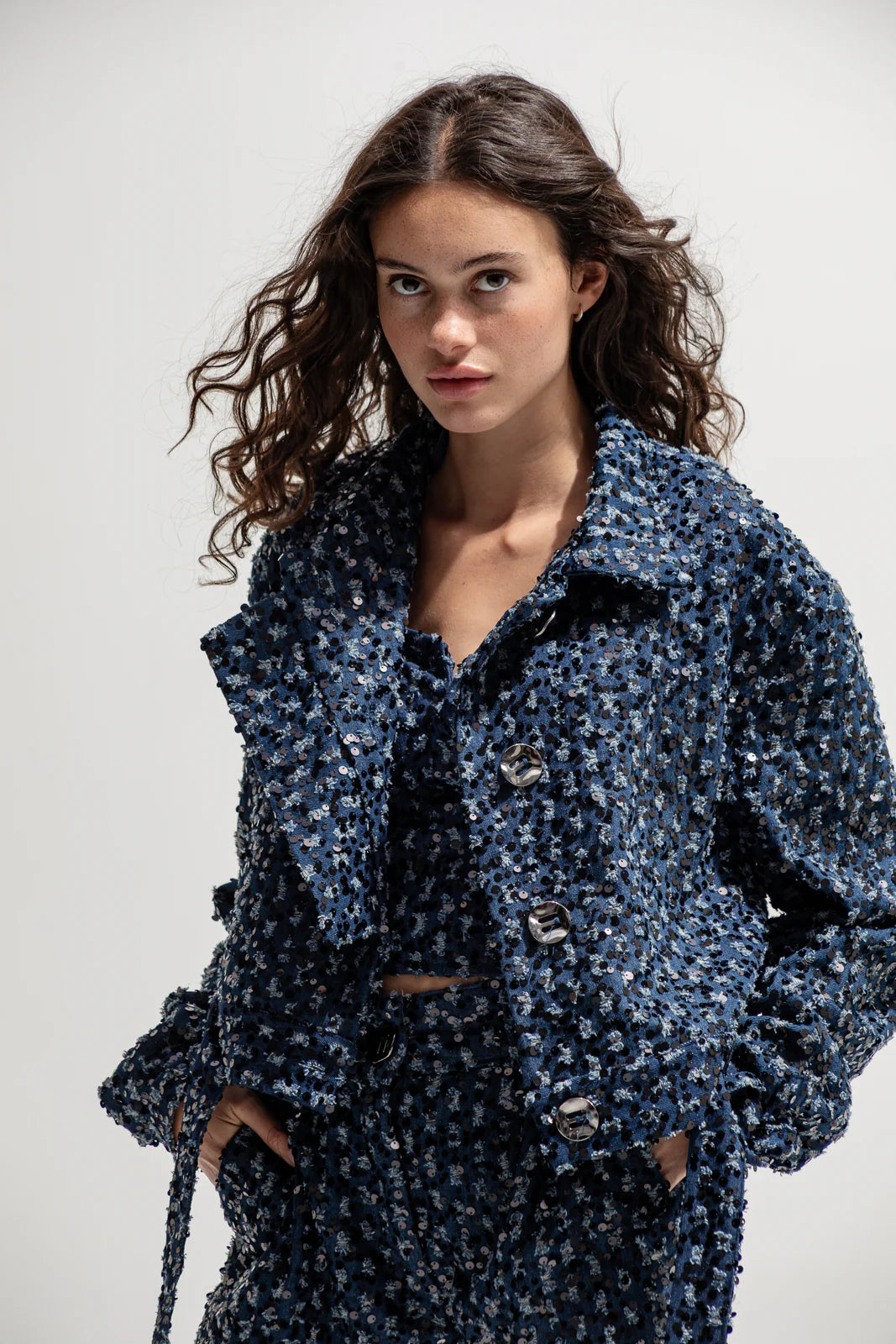 THE JERKINS COLVILLE JACKET DEJIM BLUE