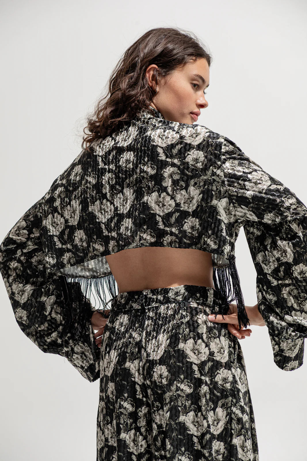 THE JERKINS TENAYA SHIRT PRINTED BLACK