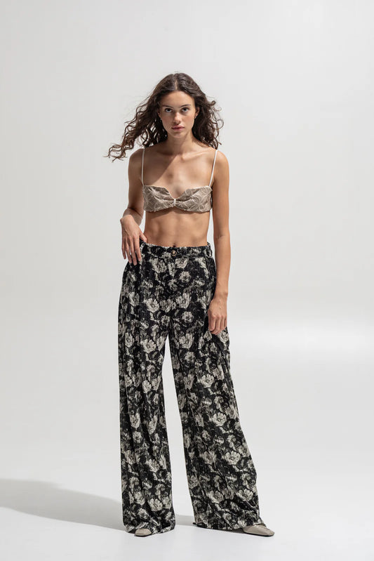 THE JERKINS TENAYA PANTS PRINTED BLACK