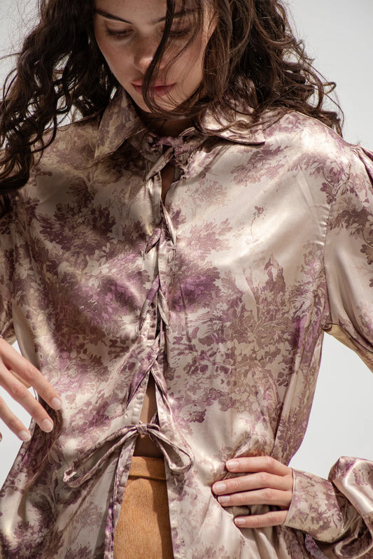 THE JERKINS SALISH SHIRT PRINTED PURPLE