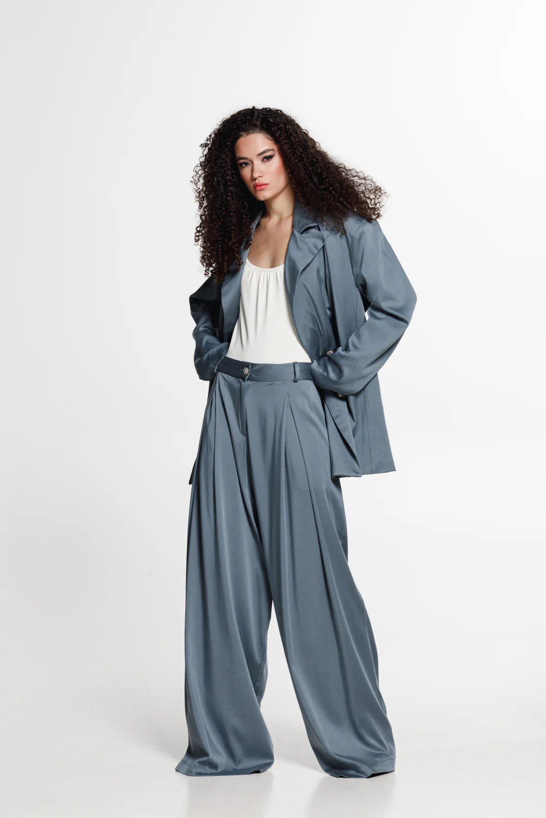 THE JERKINS CHESMU PANTS STONE BLUE