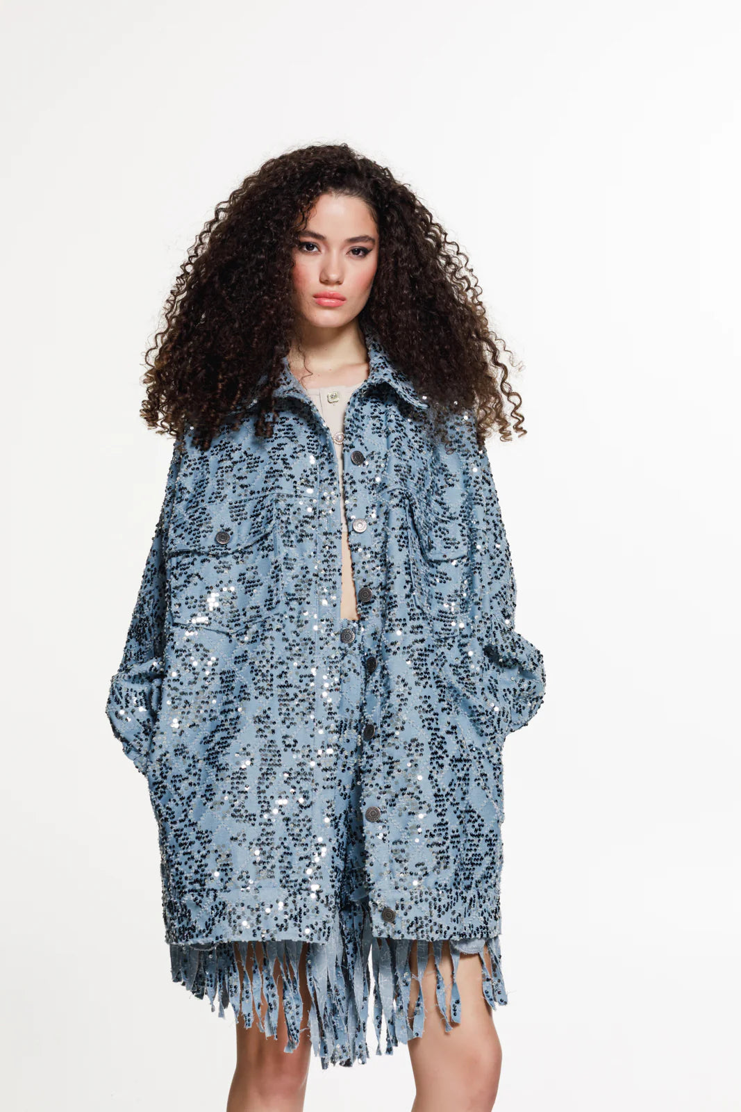 THE JERKINS CHIMALUS DENIM JACKET LIGHT BLUE