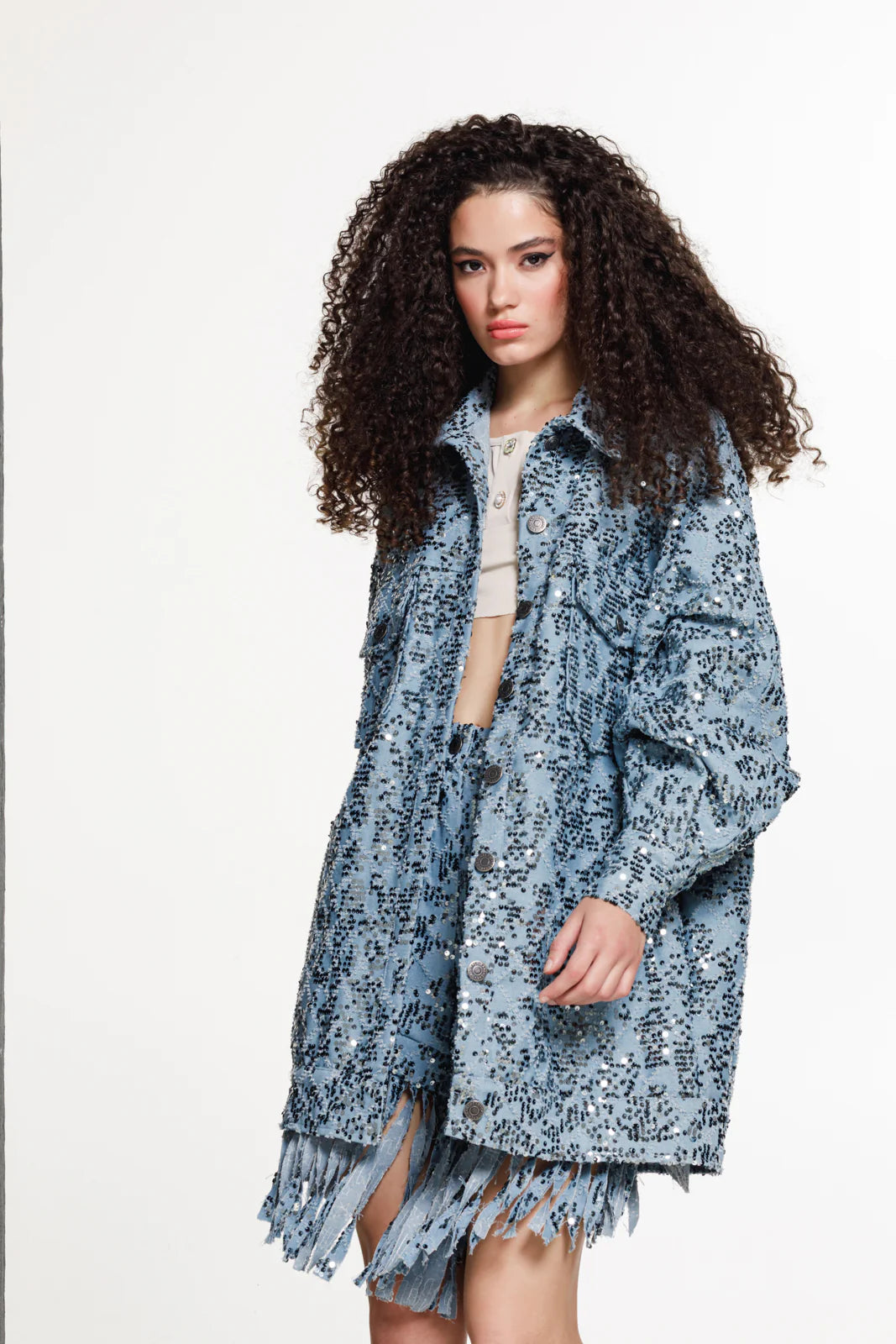 THE JERKINS CHIMALUS DENIM JACKET LIGHT BLUE