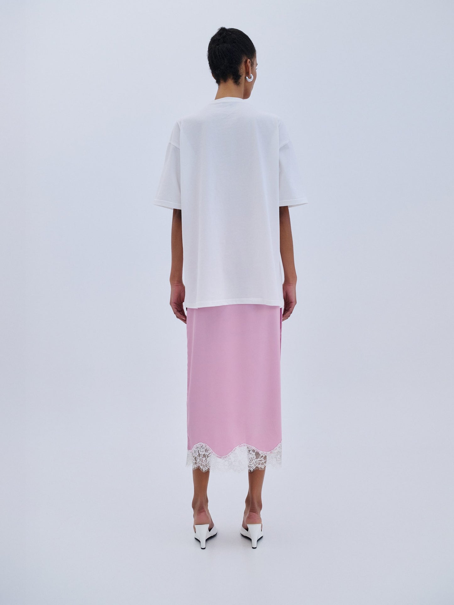 COMBOS SKIRT MAXI SATIN SKIRT