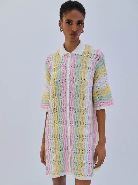 COMBOS DRESS MINI POLO TRICOLOR