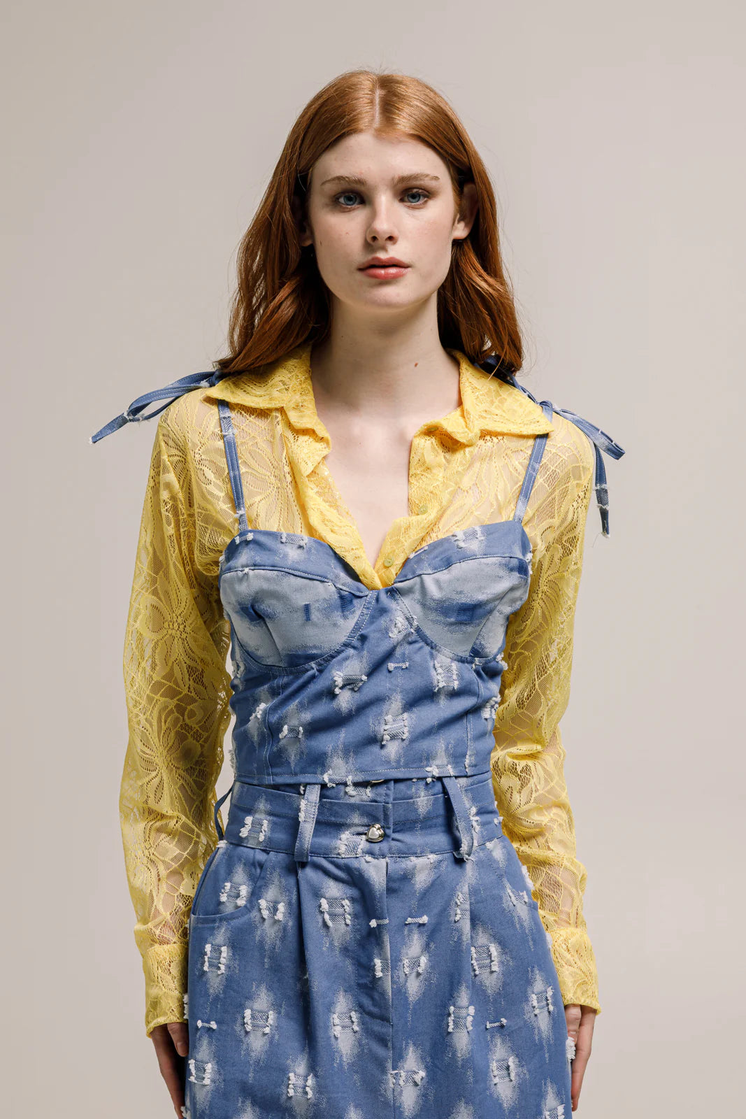 BAHIA DENIM CORSET BLUE