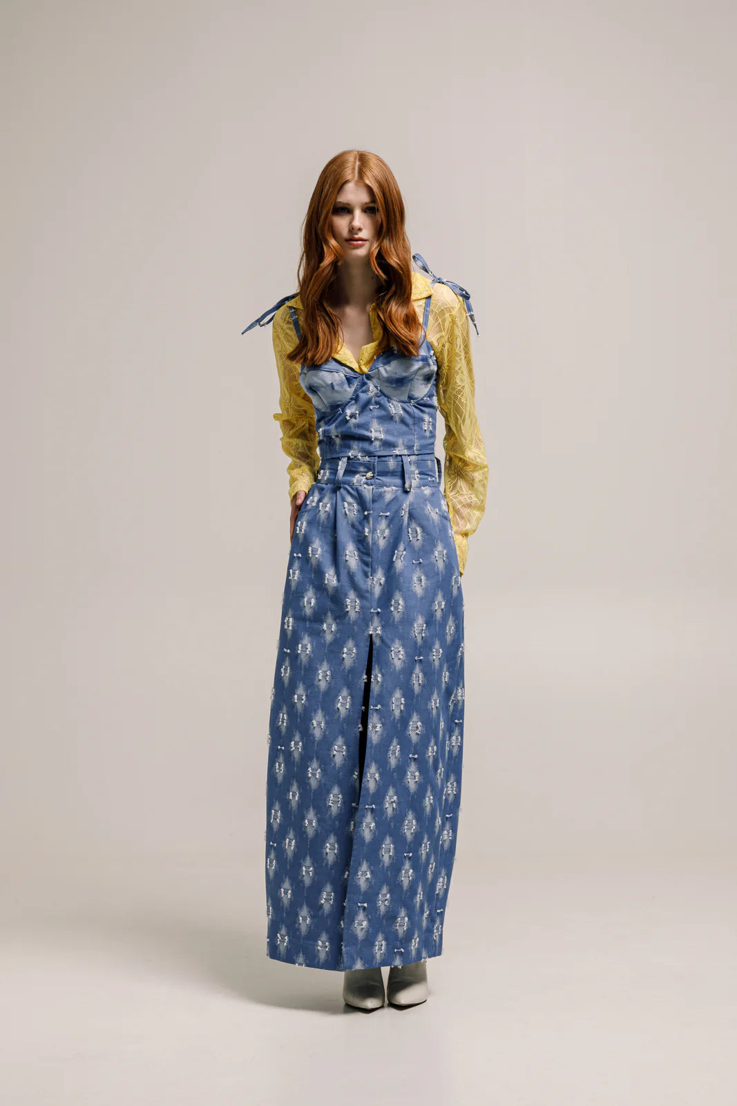 NADRA SKIRT DENIM BLUE