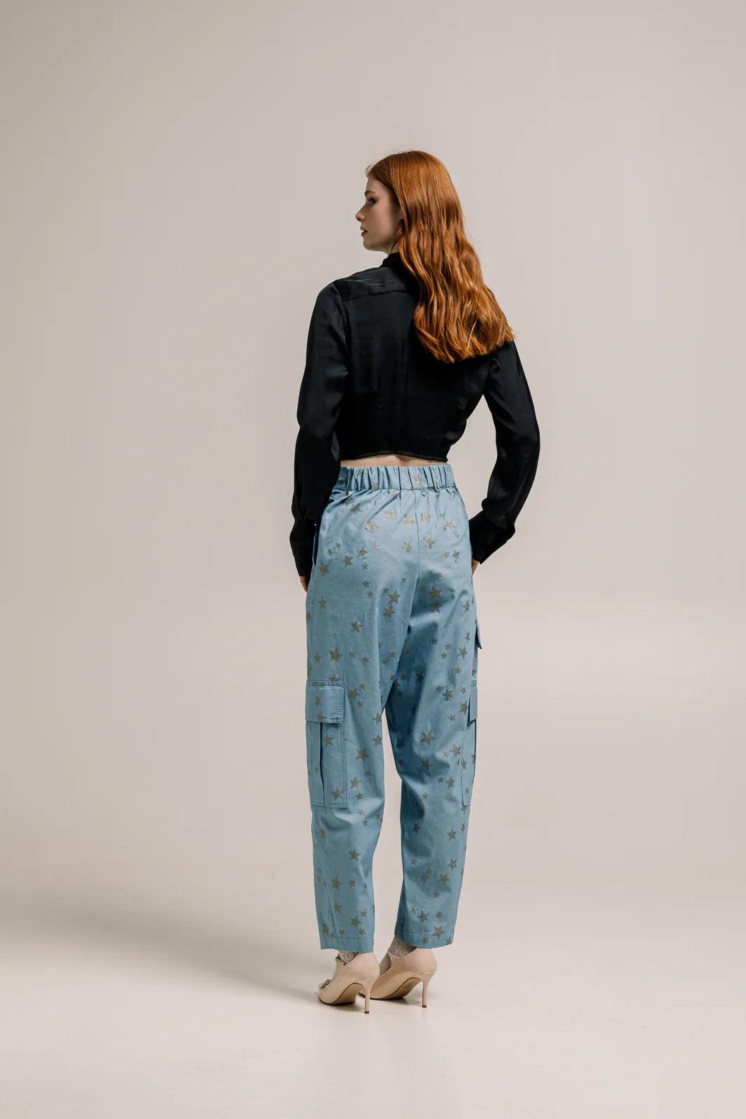 GABBY DENIM CARGO PANTS LIGHT BLUE
