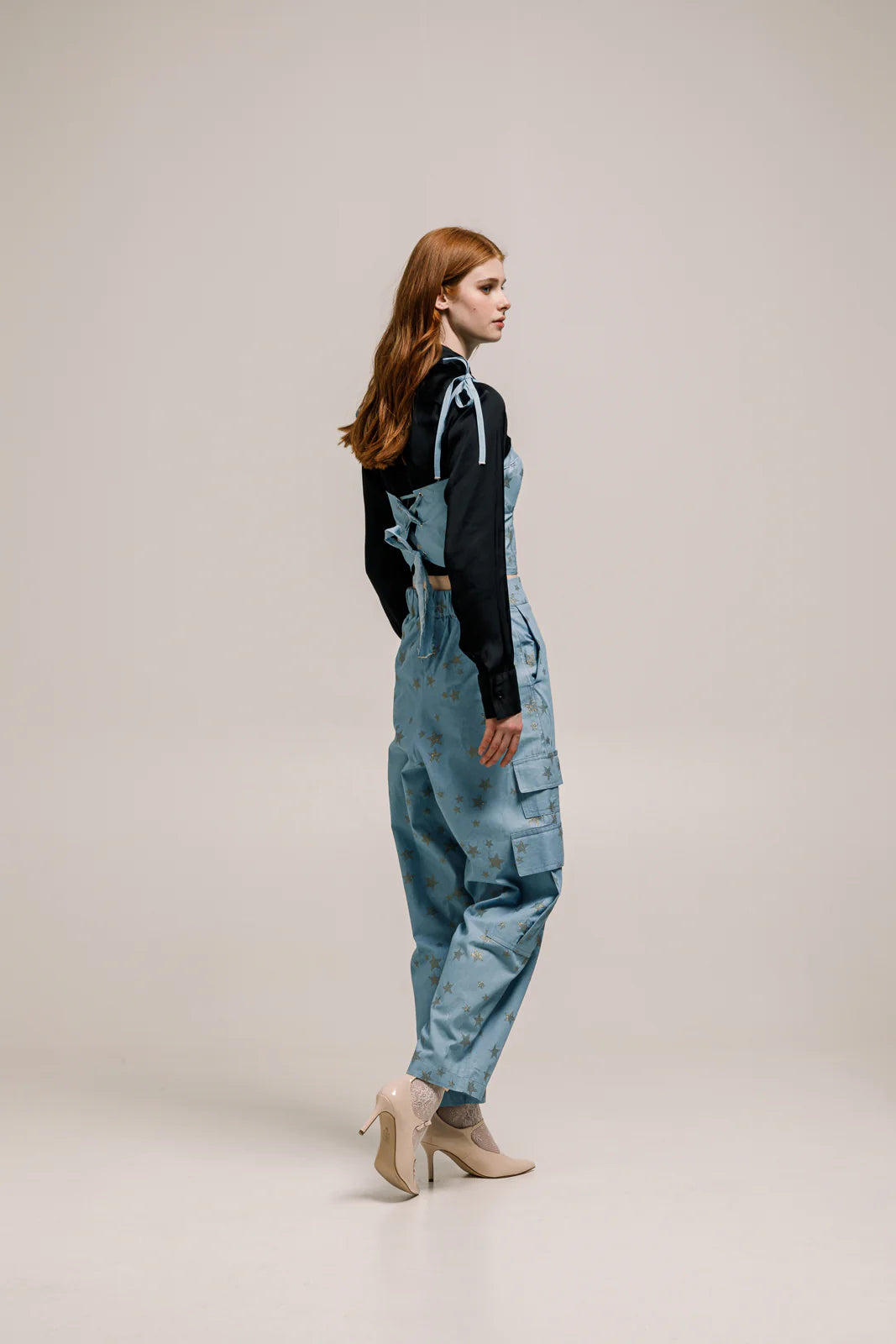 GABBY DENIM CARGO PANTS LIGHT BLUE