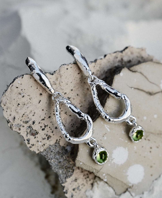 TEARDROP SILVER 925 EARINGS BY INANIMA